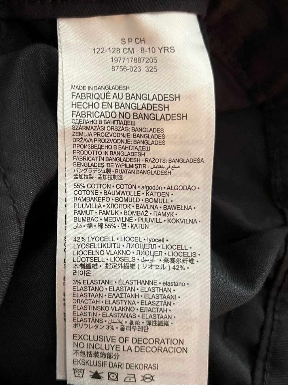 NWT New!! Girl’s Hurley Black Cargo Pants - Picture 9 of 10